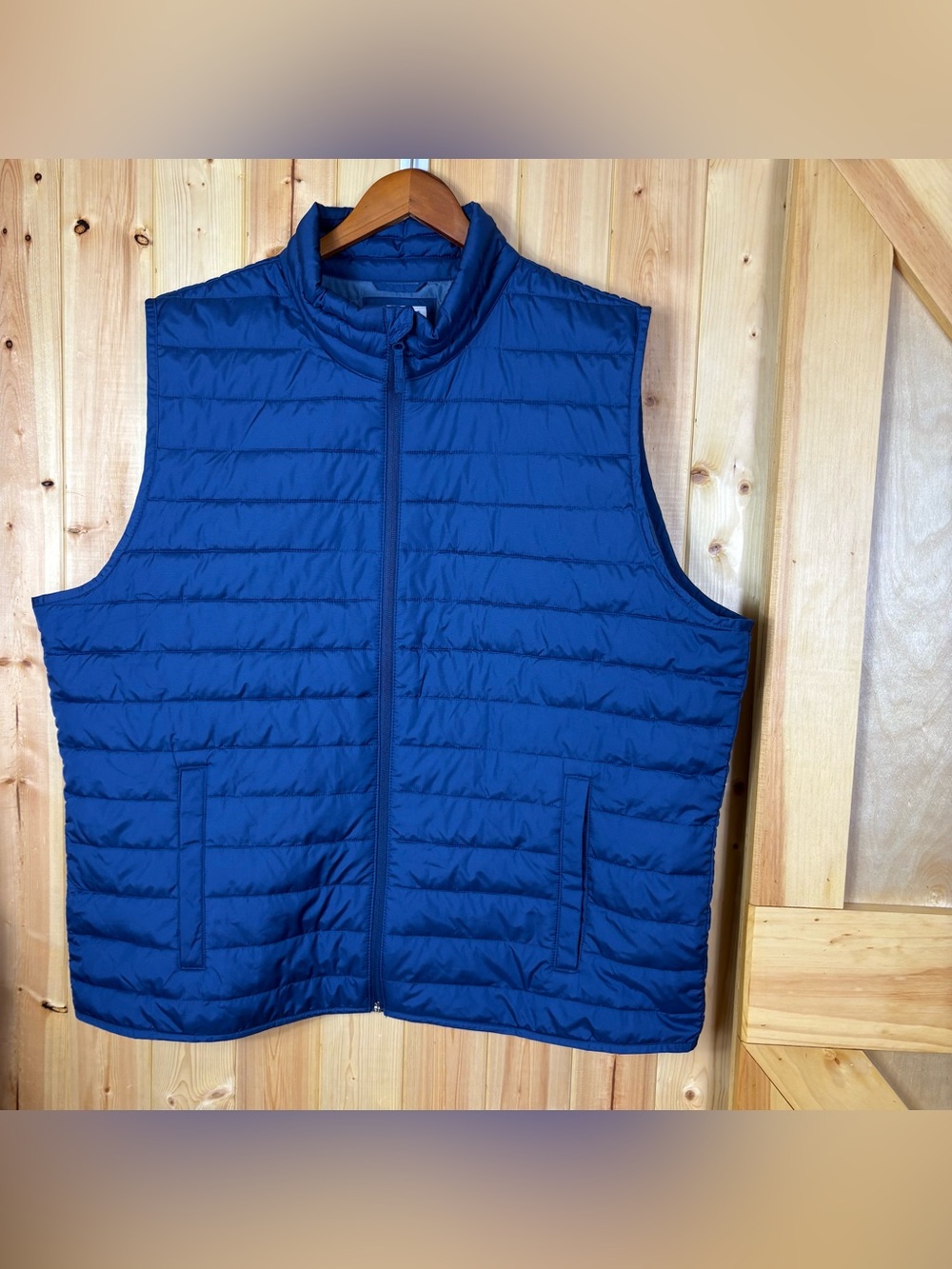 Gap Blue Puffer Vest XXL Insulated Lightweight ColdControl RipStop Windproof
